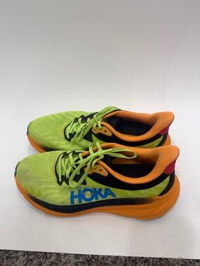 Hoka One One  Men’s Challenger ATR 7 size 11 D. Neon yellow yellow and orange
